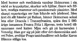 Heimerson, Staffan | Sarajevo och tusen platser till