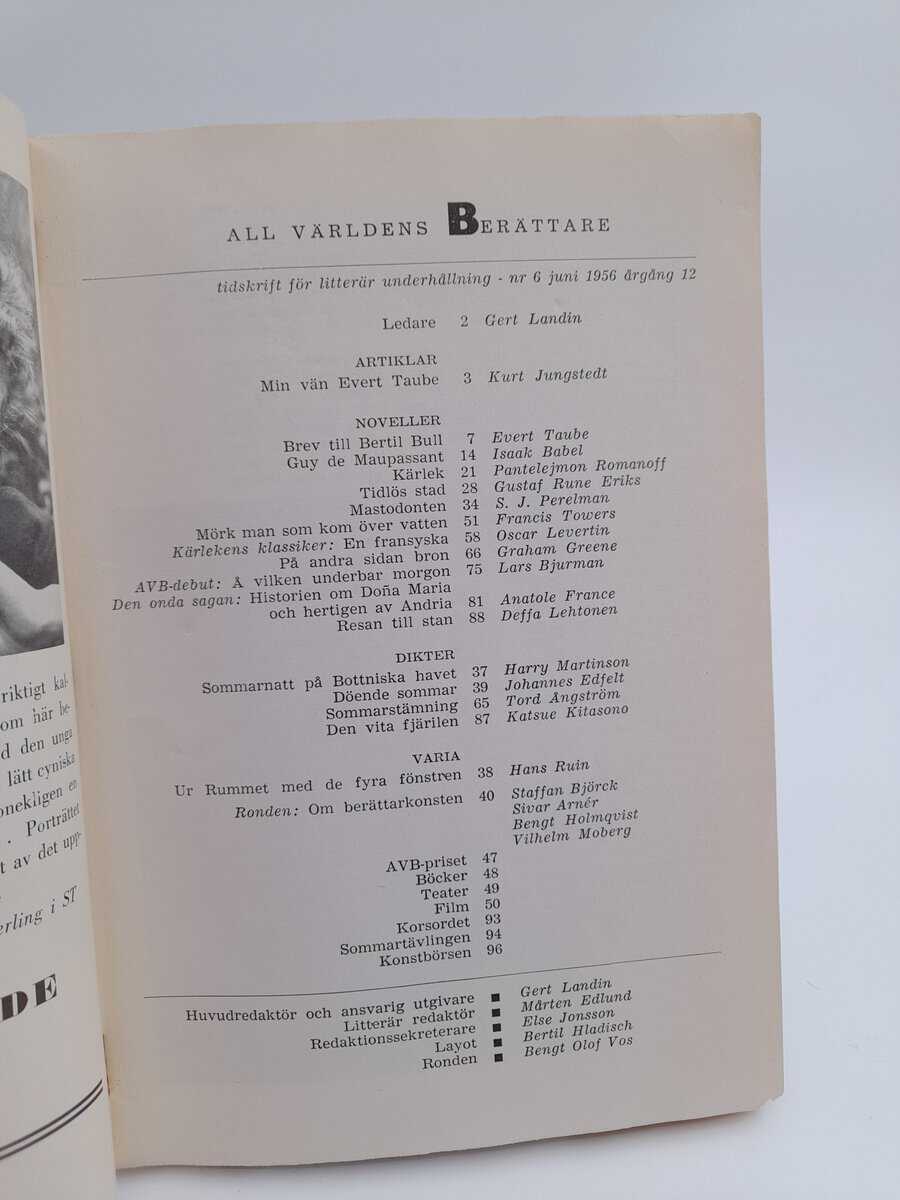All världens berättare | 1956/6