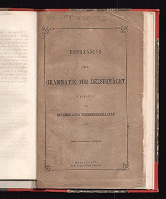 Unander, Ferdinand | Allmogemålet : i södre delen af Vesterbottens län (+ två arbeten)