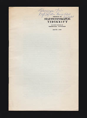 Sjölin, Rolf | Politisk participation : hos renskötande befolkning i norra Norrbotten