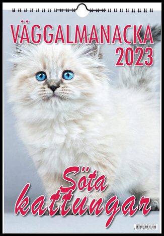 Söta kattungar Väggalmanacka 2023