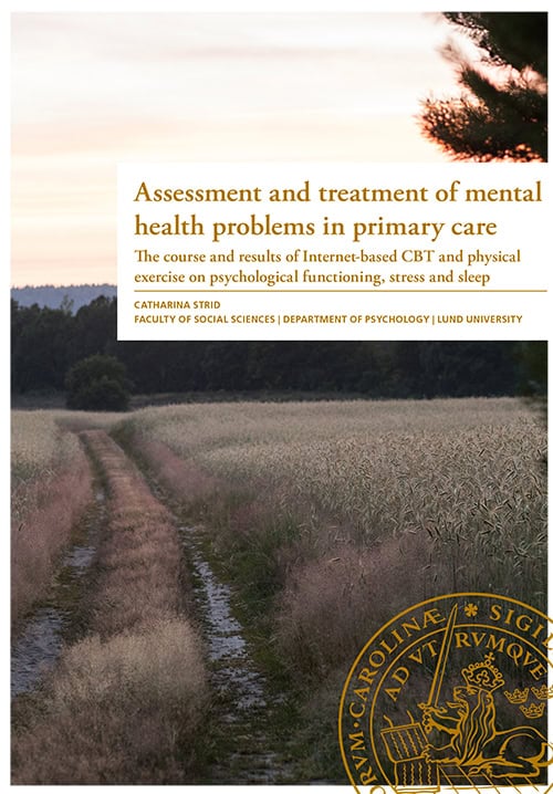 Strid, Catharina | Assessment and treatment of mental health problems in primary care