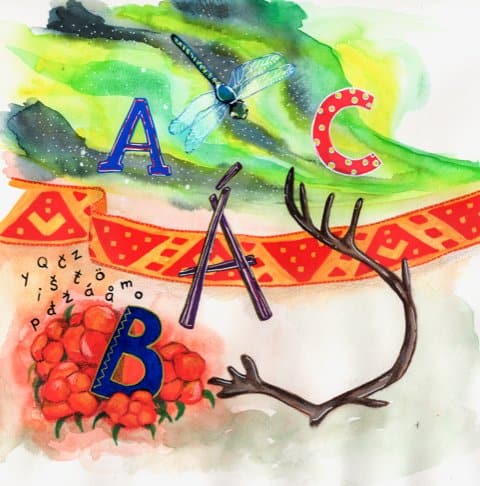 Marakatt, Elin | ABC på nordsamiska och svenska : AÁBC davvisámegillii ja ruo agillii