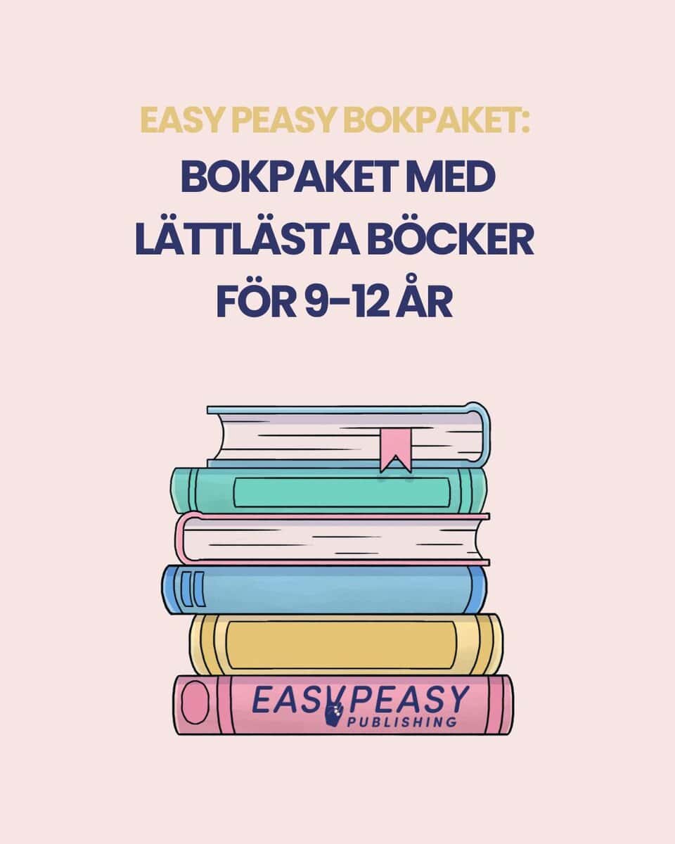 Bokpaket med lättlästa böcker för 9-12 år