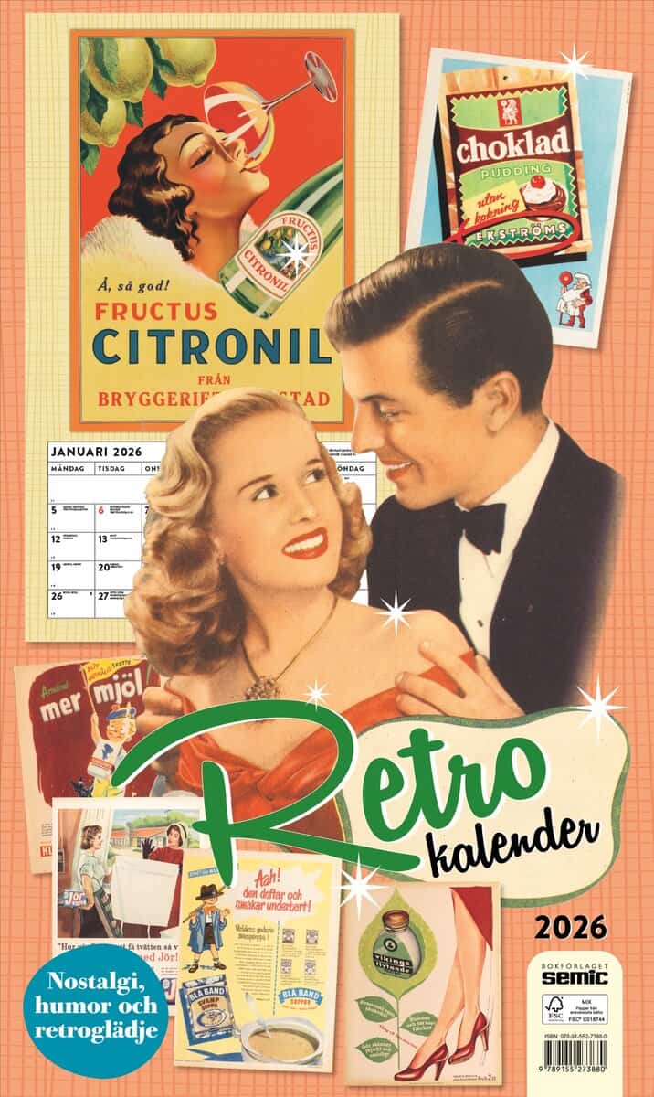Bokförlaget Semic | Retrokalender 2026