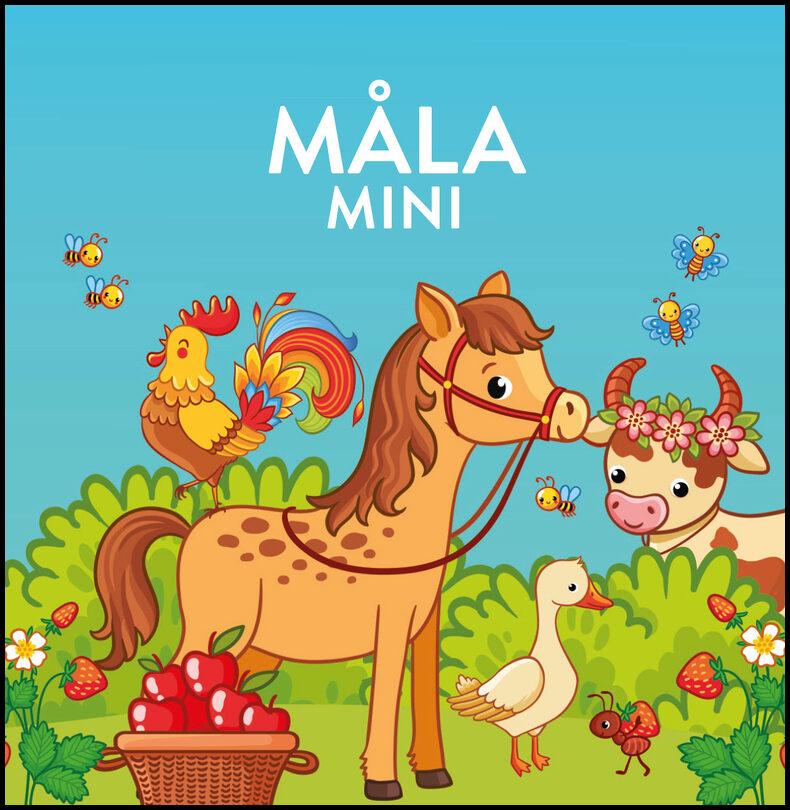 Måla mini. Djurungar på bondgården