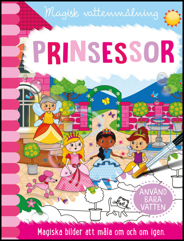 Pysselbok | Magisk vattenmålning. Prinsessor : Prinsessor