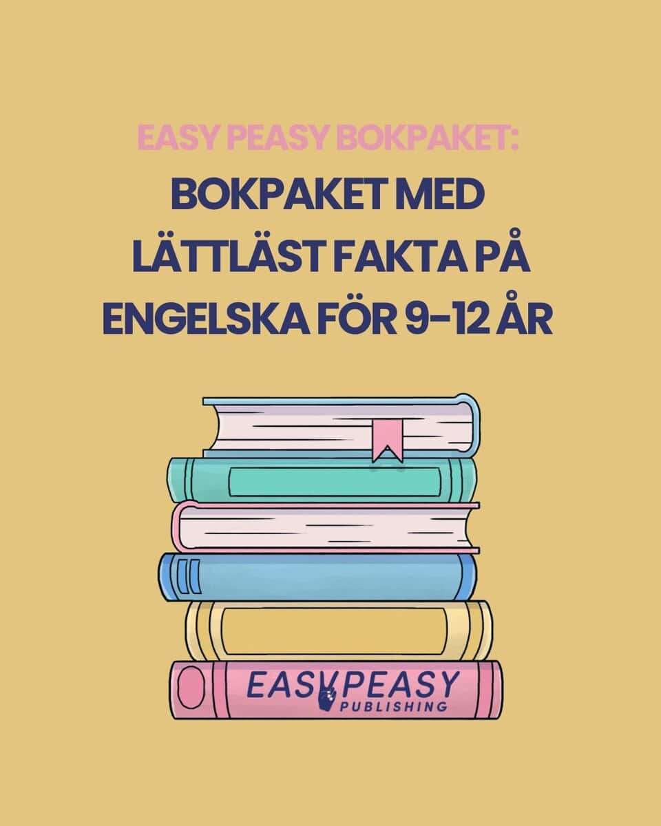 Bokpaket med lättläst fakta på engelska för 9-12 år