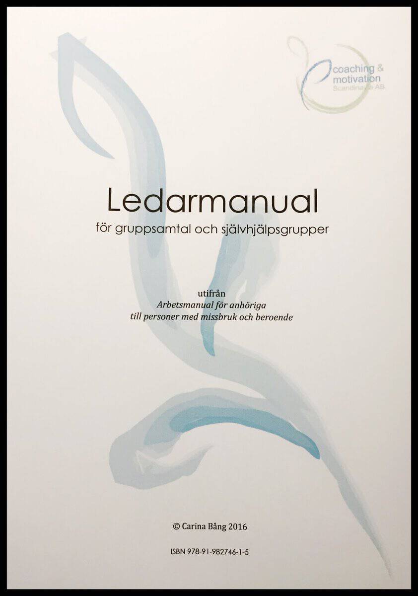 Bång, Carina | Ledarmanual för gruppsamtal och självhjälpsgrupper utifrån 'Arbetsmanual för anhöriga'