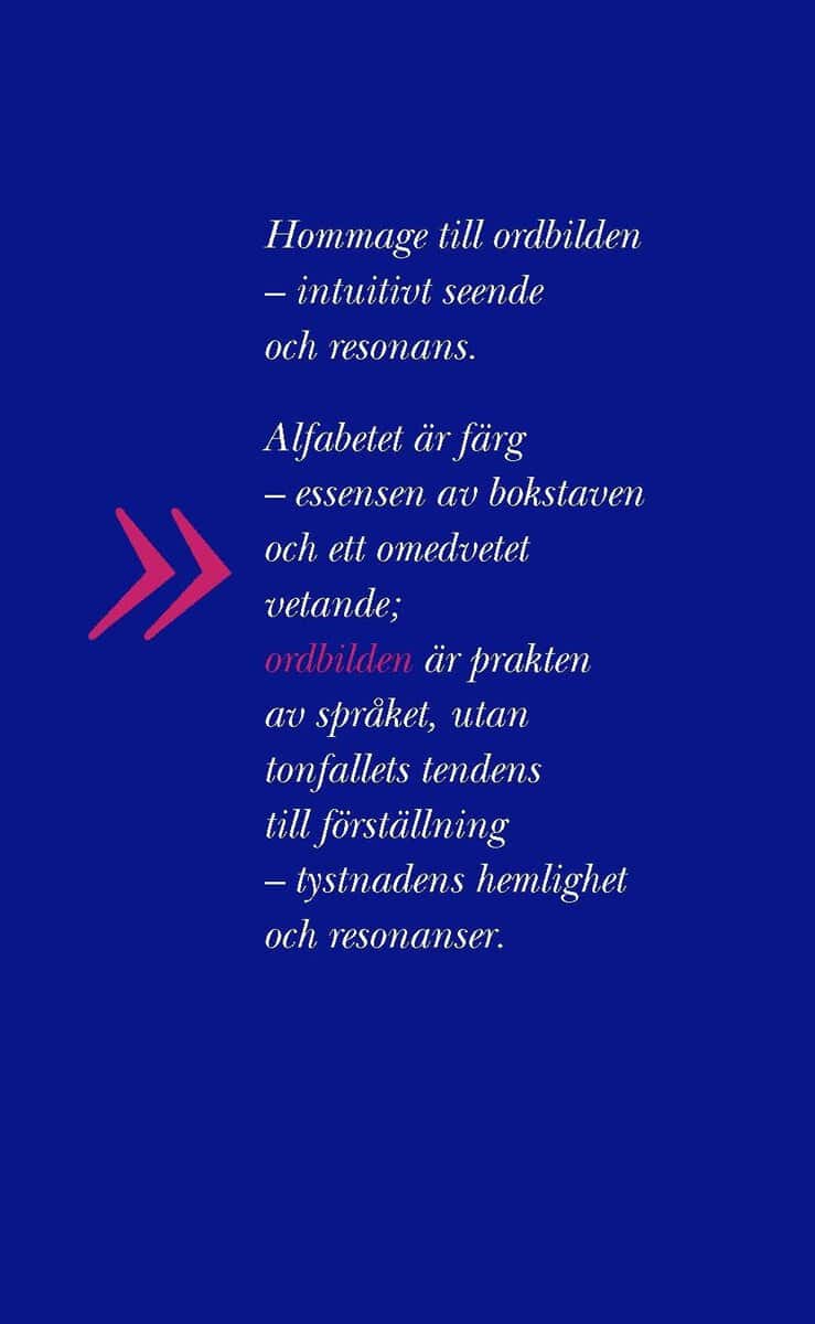 Hall, Anders | Hommage till ordbilden