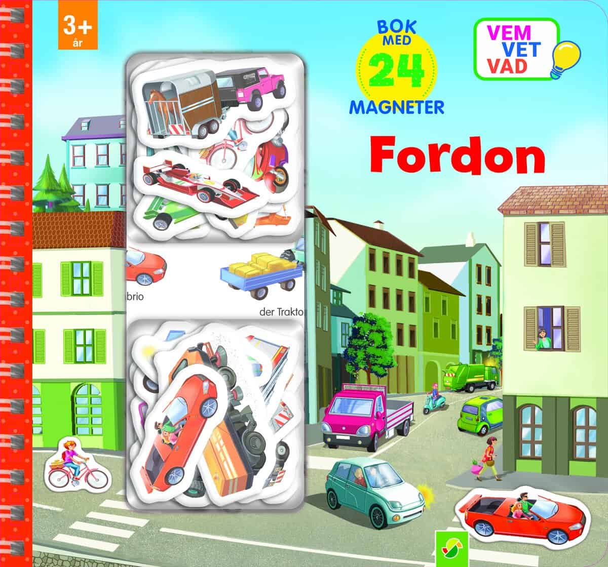 Teller, Laura | Fordon : Bok med 24 magneter