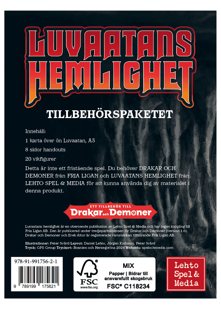 Lehto, Daniel | Jidah, Abraham | Luvaatans hemlighet : Tillbehörspaketet