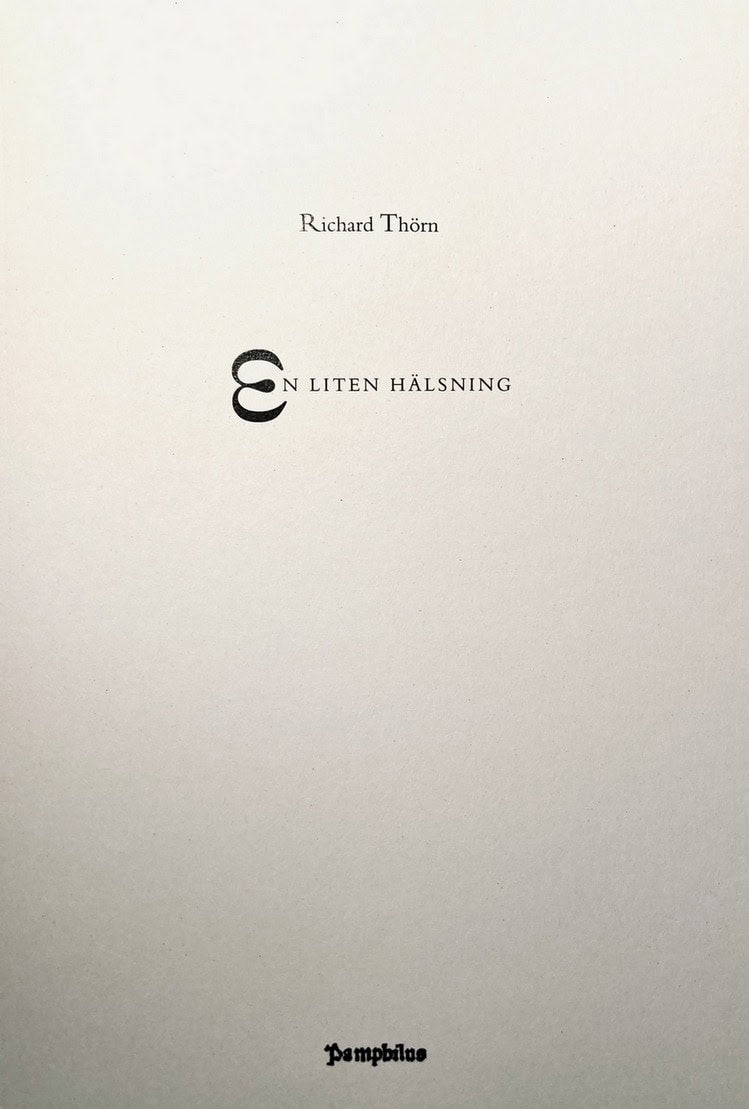 Thörn, Richard | En liten hälsning