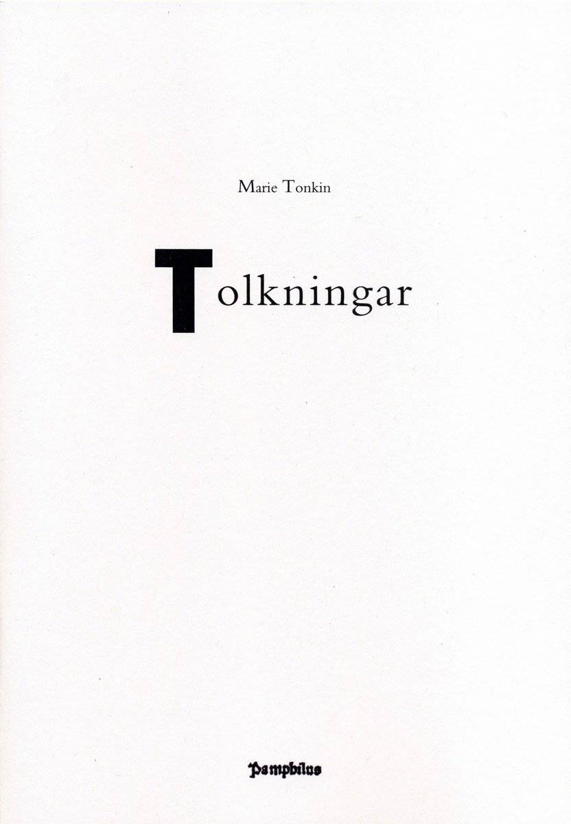 Tonkin, Marie | Tolkningar