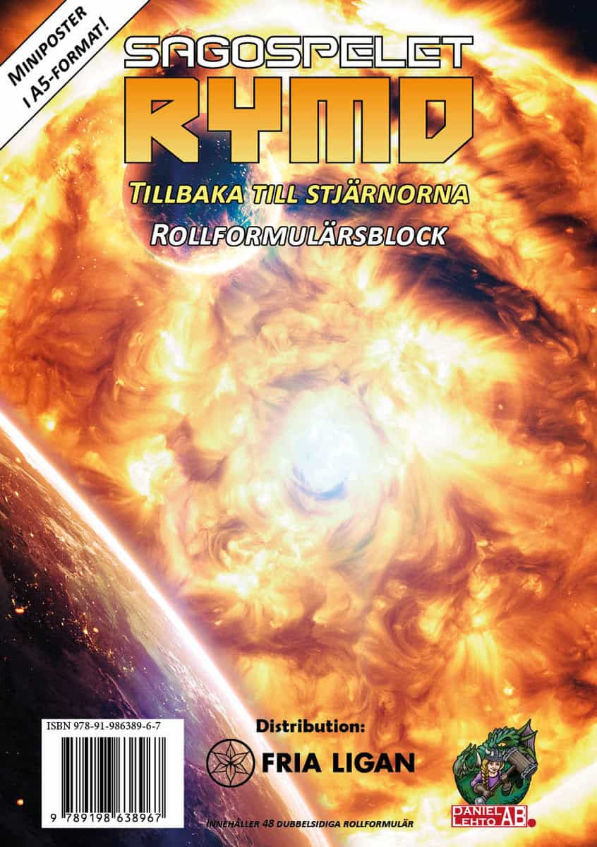 Sagospelet Rymd : Rollformulärsblock