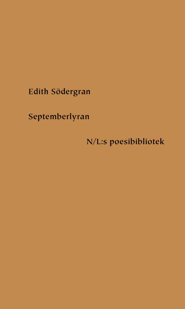 Södergran, Edith | Septemberlyran