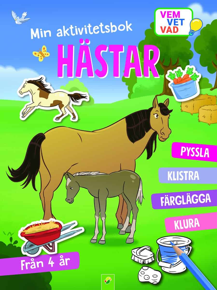 Min aktivitetsbok hästar : Med klistermärken