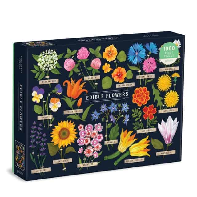 Galison | Edible Flowers 1000 Piece Puzzle