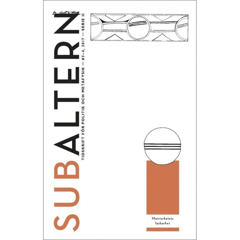 | Subaltern : 2017:3-4