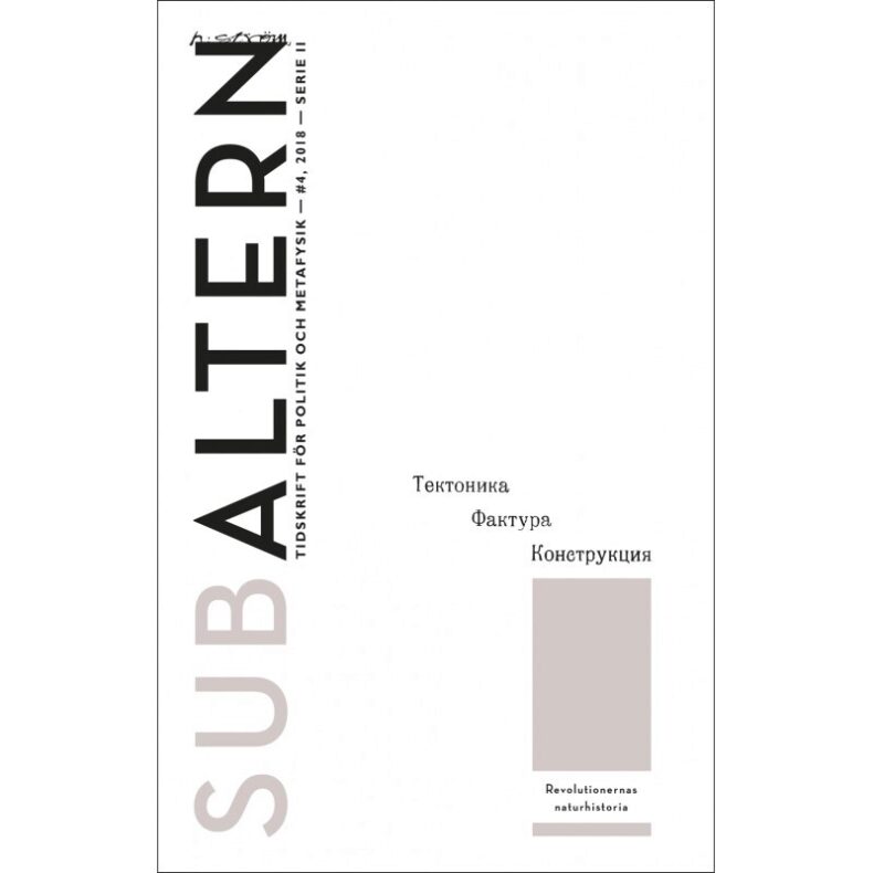 | Subaltern : 2018:4