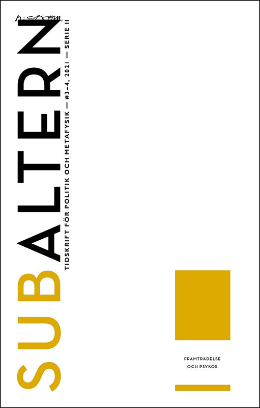 | Subaltern : 2021:3-4