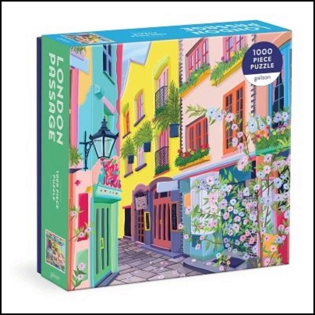 Galison | London Passage 1000 Piece Puzzle in Square Box