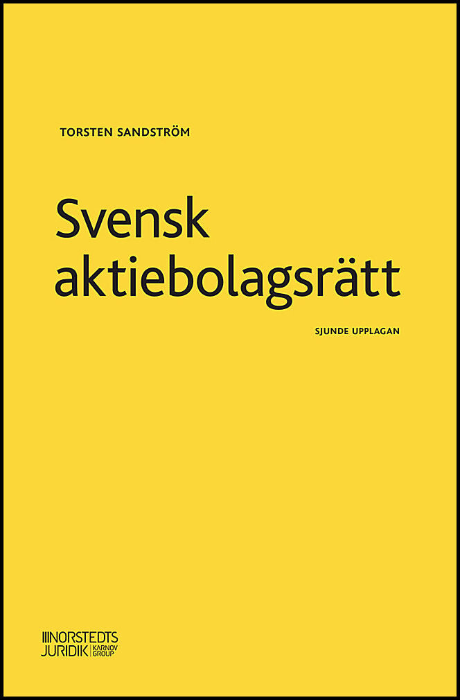 Sandström, Torsten | Svensk aktiebolagsrätt