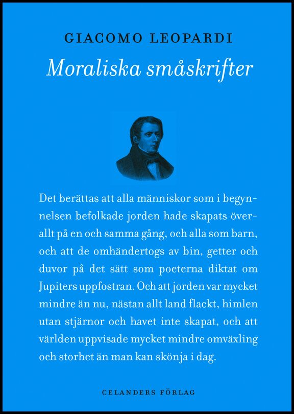 Leopardi, Giacomo | Moraliska småskrifter