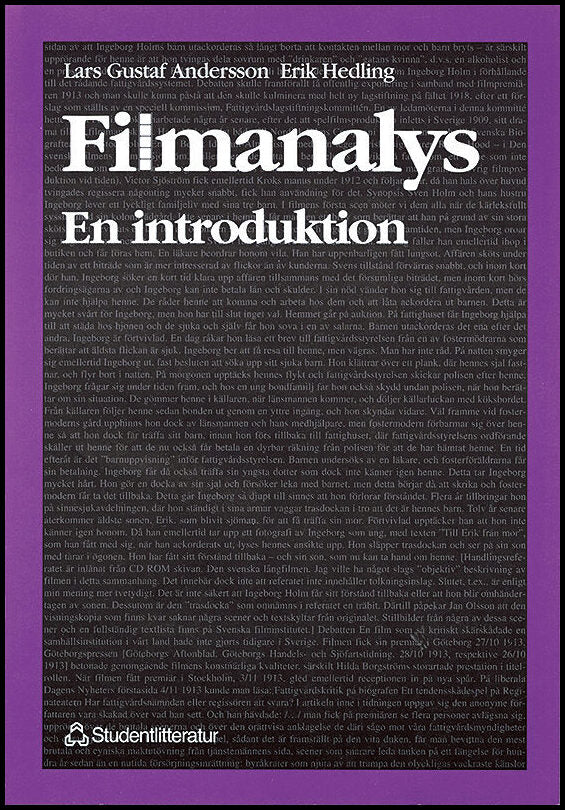 Andersson, Lars Gustaf| Hedling, Erik| Holmberg, Claes-Göran | Filmanalys : En introduktion