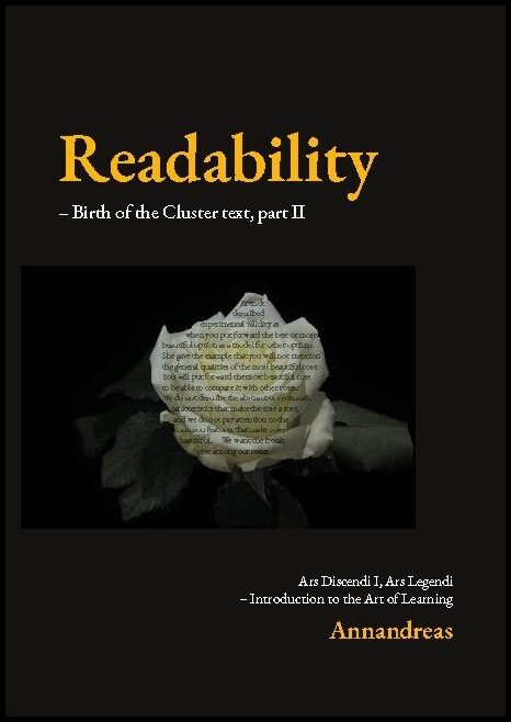 Annandreas | Readability : Birth of the cluster text - introduction to the art of learning. Part II