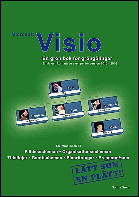Greiff, Sanna | Microsoft Visio : En grön bok för gröngölingar