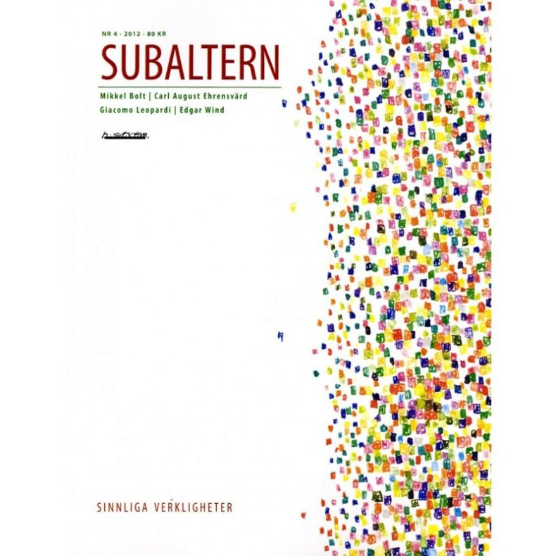 | Subaltern : 2012:4