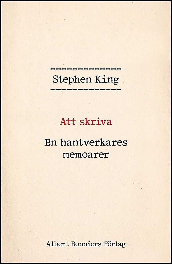 Boktips: Att skriva av King, Stephen