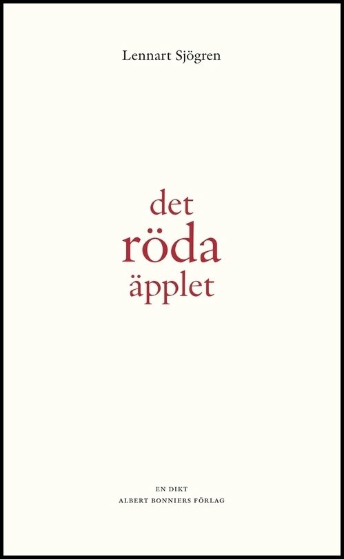 Boktips: Det röda äpplet av Sjögren, Lennart