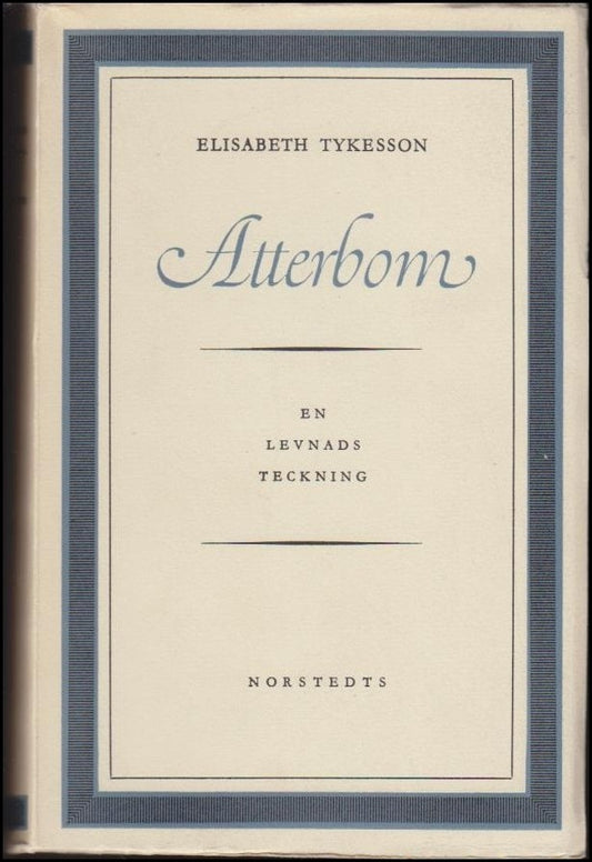 Boktips: Atterbom av Tykesson, Elisabeth