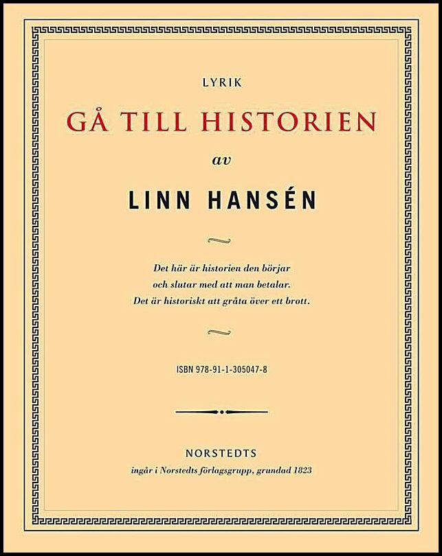 Boktips: Gå till historien av Hansén, Linn