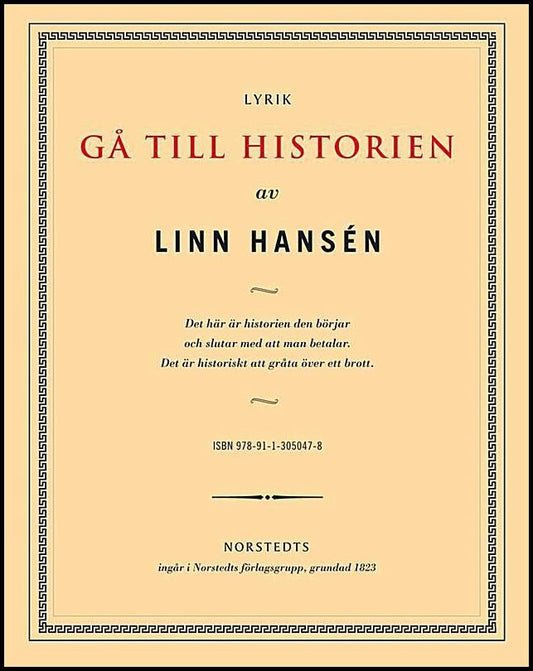 Boktips: Gå till historien av Hansén, Linn