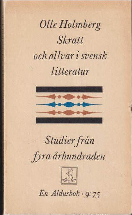 Boktips: Skratt och allvar i svensk litteratur av Holmberg, Olle