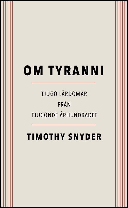 Boktips: Om tyranni av Snyder, Timothy