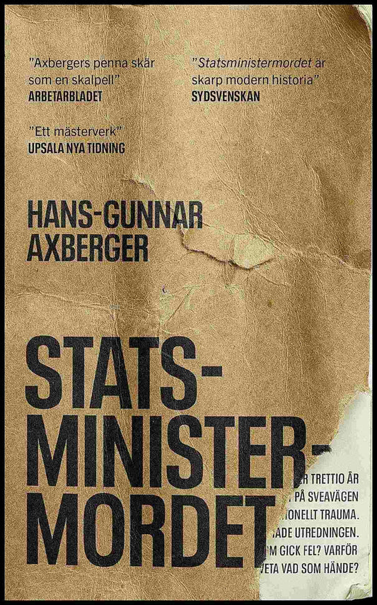 Boktips: Statsministermordet av Axberger, Hans-Gunnar