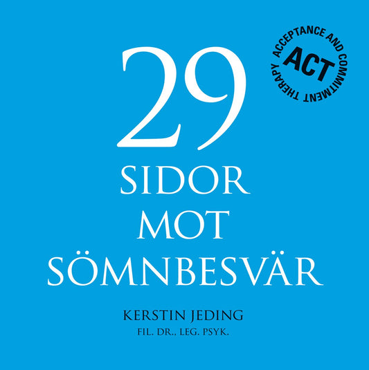 Boktips: 29 sidor mot sömnbesvär av Jeding, Kerstin