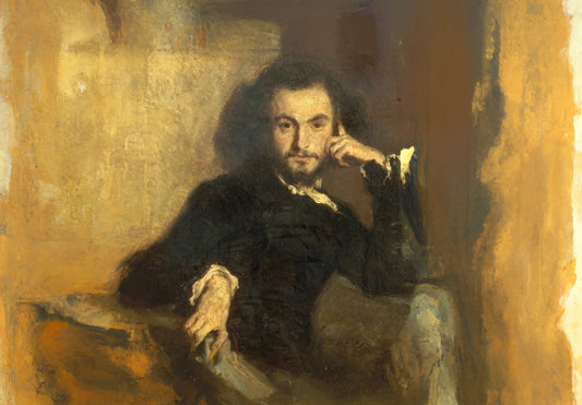 Porträtt av Baudelaire (1844) av Émile Deroy.