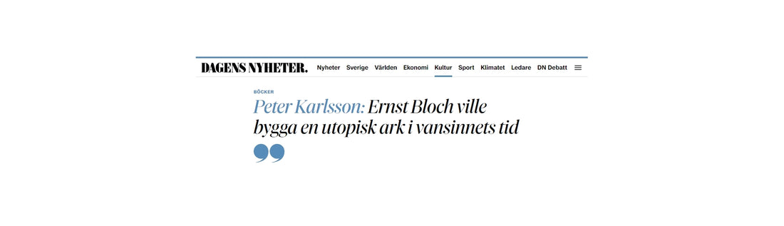 Ernst Bloch och utopins relevans idag