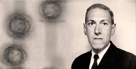 Ett fotografi på Lovecraft från 1934. Foto: Lucius B. Truesdel. Bearbetat.