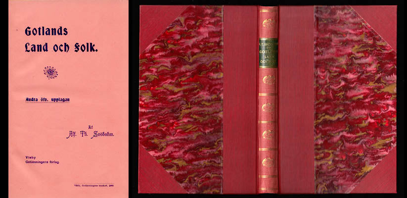 Snöbohm, Alfr. Theod. (Alfred Theodor, 1819-1901) | Gotlands land och folk : Hufvuddragen till en teckning af Gotland oc...
