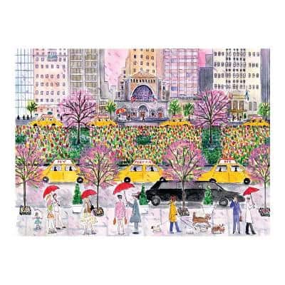 Galison | Michael Storrings Spring on Park Avenue 1000 Piece Puzzle