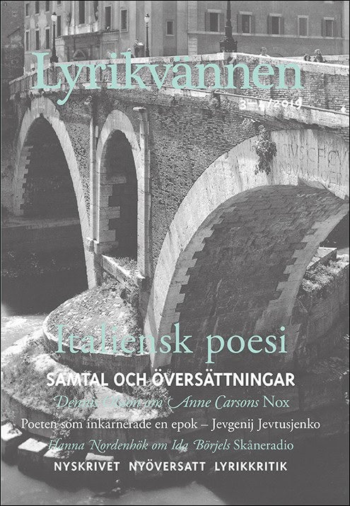 Lyrikvännen | 2019 / 3-4 : Italiensk poesi