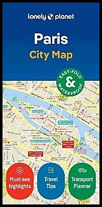 Lonely Planet Paris City Map