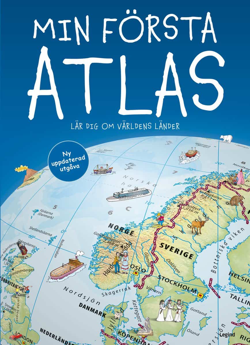 Groftved, Jesper | Min första atlas : Lär dig om världens länder