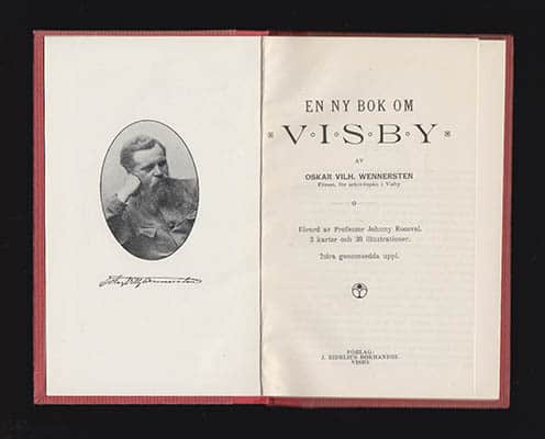 Wennersten, Oscar Vilhelm | En ny bok om Visby : Förord av Professor Johnny Roosvall 3 kartor och 38 illustrationer